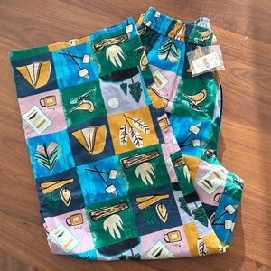 Cotton Pajama Pants - Camping Themed